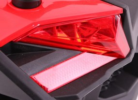 Ramiz Detský kočík SuperStar červený + pohon 4x4 + diaľkové ovládanie + batožinový priestor + MP3 LED + zámok dverí