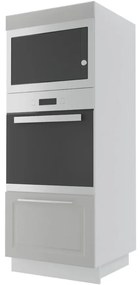 Kuchynská skrinka Emporium D5AM/60/154 light grey stone/biela