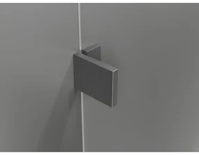 Mexen Lunar, L Duo sklápací sprchový kút 85 x 80 cm, 8mm číre sklo, profil grafit brúsený, 834L-085L-080P-66-00