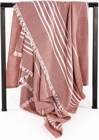 Bavlnená deka v terakotovej farbe 150x200 cm Solene – Tiseco Home Studio