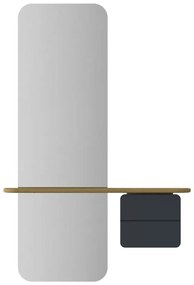 Predsieňová zostava v dekore duba v antracitovo-prírodnej farbe One More Look – UMAGE