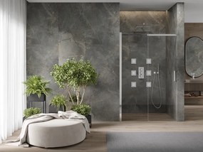 Mexen OMEGA posuvné sprchové dvere do otvoru 150 cm, 825-150-000-01-00