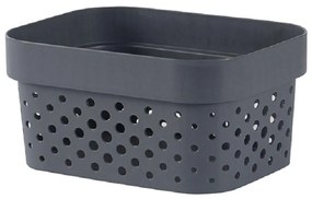 Úložný box zdobený  Infinity recyklovaný 1,4l tmavosivý 25