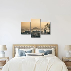 Obraz - Mesto pod hmlou (90x60 cm)