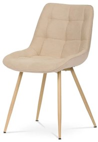BONTEC Jedálenská stolička, šedá, látka, CT-394 GREY2 Farba: Béžová