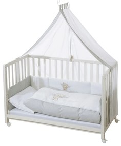 roba Detská postieľka Room Bed, 60 x 120 cm (Medveď lámač sŕdc, biela)  (100341028)