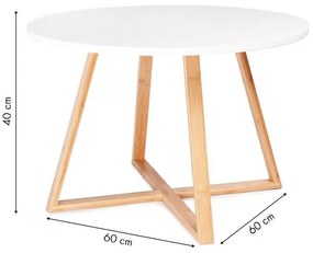 Konferenčný stolík v škandinávskom štýle 60 cm