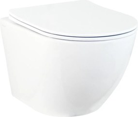 Hydroland Závesná WC misa so SoftClose sedadlom Karat, biela