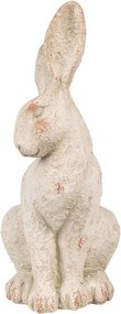 Decorative Figurine Rabbit 19x15x35 Cm Beige Stone - 19*15*35 cm