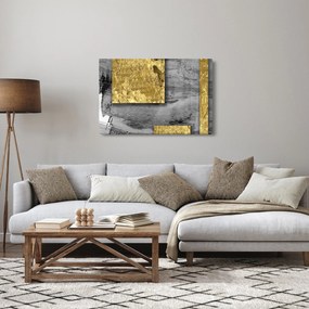 Obraz - Zlaté štvorce N⁰2 (90x60 cm)