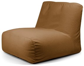 Hnedý sedací vak z textílie buklé Tube 100 – SLOWDOWN