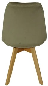 Zamatová stolička RIO vo farbe cappuccino