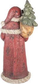 Červená vianočná dekorácia Santa - 35*28*83 cm