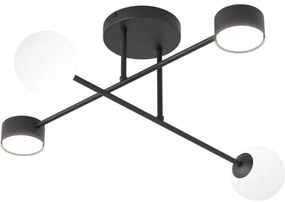 Prisadené stropné svietidlo HOLON 2xG9/8W/230V + 2xGX53/12W čierne