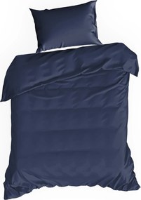 SATÉNOVÉ OBLIEČKY NOVA3 140X200 CM, 1 KS 70X80 CM TMAVOMODRÉ