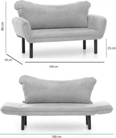 Sconto Pohovka CHATTO čierna