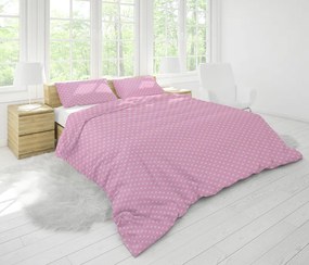 Obliečky bavlnené bodkovane rúžové OB353 (OB353)