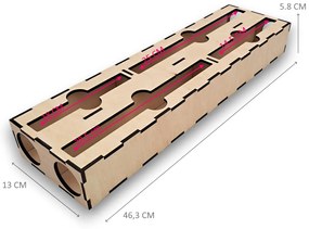 Organizér na vrecká na zips, do zásuvky, drevený VASKY