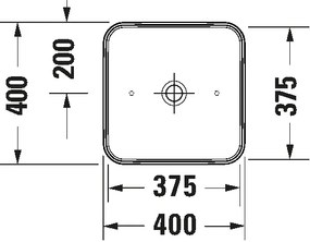 Duravit 2397400070 - Umývadlo na dosku D-NEO 40x40 cm keramika/lesklá biela
