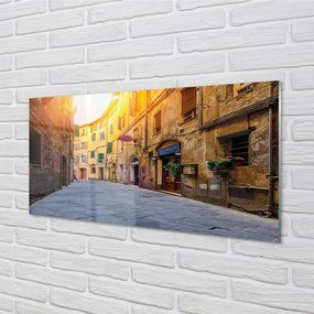 Nástenný panel  Italy Street budovy 100x50 cm