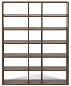 Tmavohnedá knižnica TemaHome Pombal, šírka 182 cm