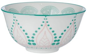 ORNAMENTS Miska 240 ml - ružová/zelená