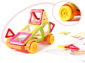 KIK Magnetické tehličky MAGICAL MAGNET MINI 38ks 3+ v2