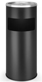 JAGO Odpadkový kôš s popolníkom, 17 l, čierny