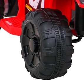 Ramiz Detská štvorkolka na batérie Storm červená + motor 25W + MP3 USB + LED