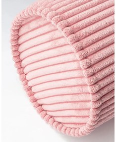 Ružový menčestrový detský pohovkový vankúš Roll – Wigiwama