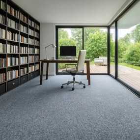 Spoltex, Metrážny koberec Rambo 37 šedý, záťažový, na mieru, šíře 4m, šedá, resine, chodba / predsieň