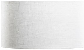 Biely oválny tienidlo z ľanu 35/23/18