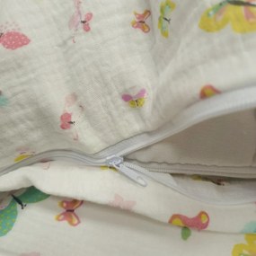 Mušelínové obliečky Butterfly Color  140x200cm+90x70cm TiaHome