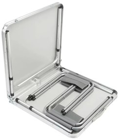 InternetovaZahrada Kempingový set 5-dielny - sivý