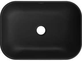 Mexen Rita, umývadlo na dosku 45x32x14 cm, čierna matná-strieborná, 21084574