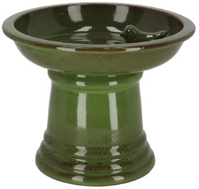 Napájadlo pre vtáky na nohe Max, 22,3x28,8 cm, terakota, zelená