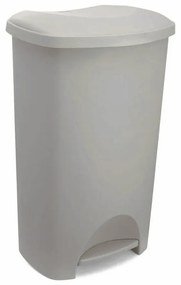 Sivobéžový pedálový plastový odpadkový kôš 50 l – Addis