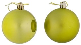 DECOLED Plastové gule, d.6 cm, zelené, 12 x lesklé, 12 x matné