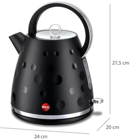 ELDOM Bezdrôtová rýchlovarná kanvica C245 - čierna 1,7 l