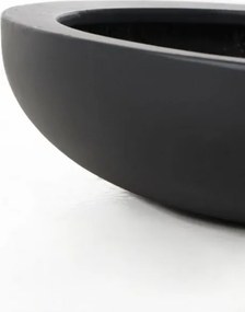 Okrasná miska PLANA, sklolaminát, 43x11 cm, antracit