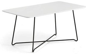Kaviarenský stôl IRIS, 1100x600 mm, čierna, biela