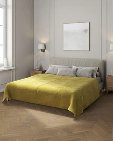 Zamatový prehoz Velvet farba produktu zelená látka lesklá, zamatová