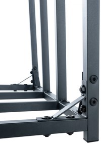 Prístrešok na palivové drevo Ruston XXL - 185x70x185 cm, hliník - antracit