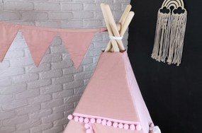 Detský stan TEEPEE (TÍPÍ) SUPERIOR s doplnkami - RUŽOVÝ