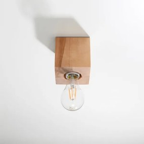 Sollux SL.0675 - Stropné svietidlo ABEL 1xE27/60W/230V drevo