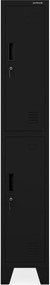 Šatníková skriňa pre zamestnancov čierna BARTEK 1 Plus 292 x 1720 x 450 mm