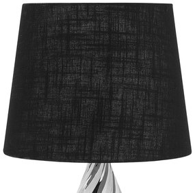 Stolná lampa čierna / strieborná 65 cm VISELA Beliani