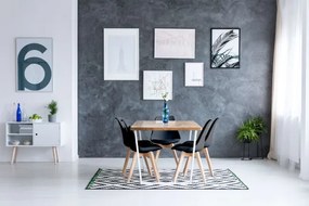 Set štyroch jedálenských stoličiek K-NANTES DSW čierne (4 ks)