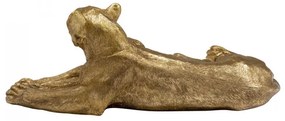 KARE DESIGN Dekoratívny predmet Lion zlatá 40 × 113 × 58 cm