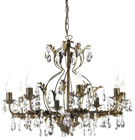 ONLI - Luster na reťazi TERESA 8xE14/6W/230V bronzová 4670/8